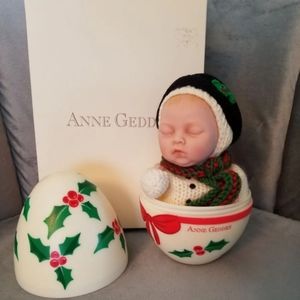 Anne Geddes doll in egg snowman